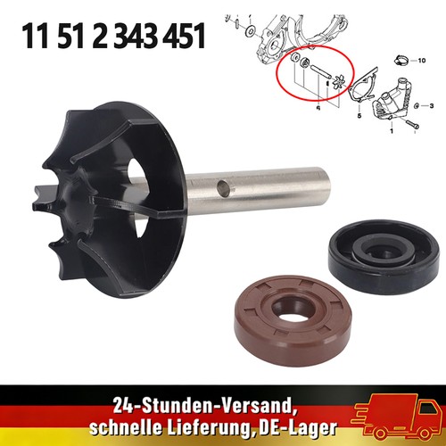 Water pump shaft - water, seal